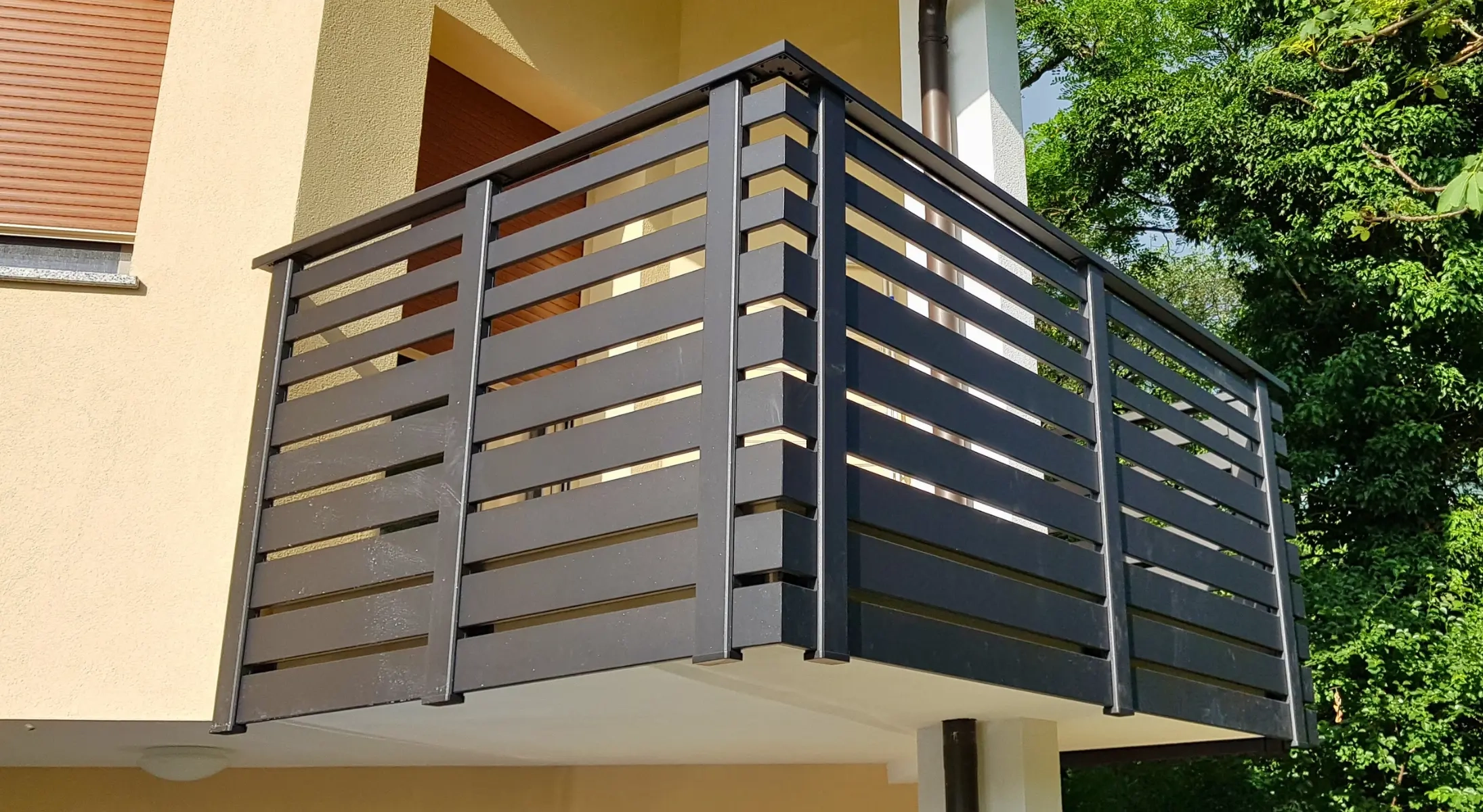 Balkonska Ograja Alu Siva Antracit