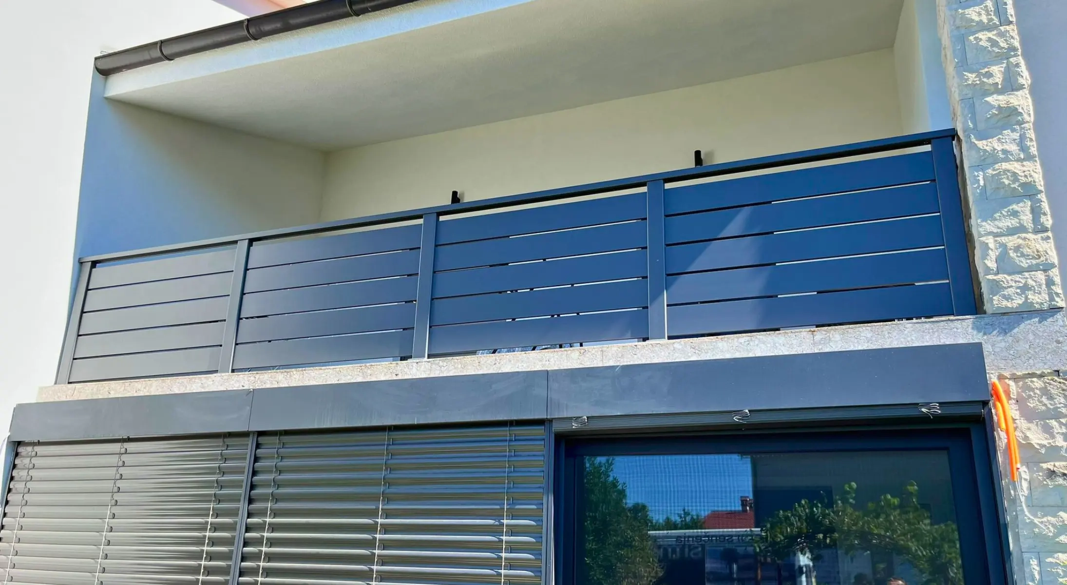 Alu Ograja Balkonska Horizontalna